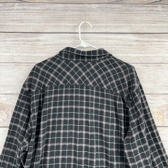 Rails Super Soft Brushed Lennox Flannel Shirt Men's Size XXL Charcoal/Gray/Brick - Picture 4 of 12